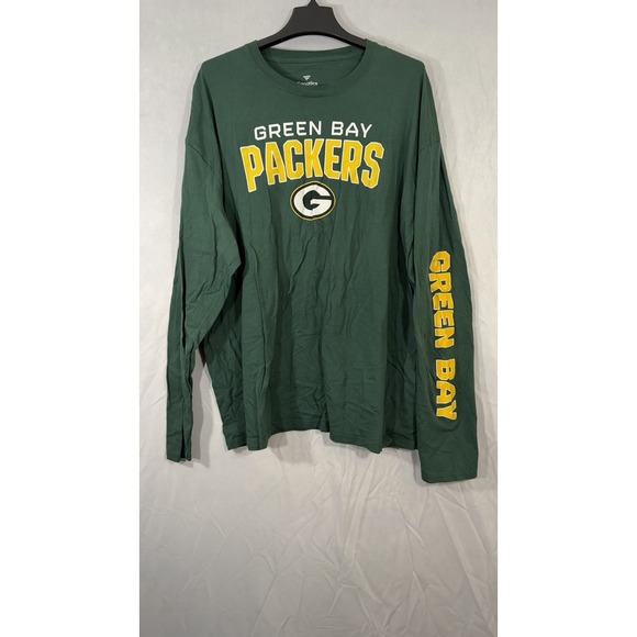Green Bay Packers Long Sleeve Crewneck T-shirt Green NFL Football Fanatics 3XL - Picture 4 of 13
